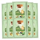 10pcs Natural Hair Dye mit Werkzeugen, 30 ml sichere natürliche botanische Blasenhaarfärbem Shampoo mit Pflanzenextrakten für Frauen Mädchen, Kastanienbraun |.Shampoo