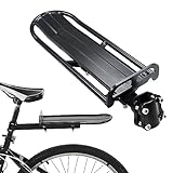 Elepl Gepäckträger Mountainbike Aluminiumlegierung Maximalbelastung 10 KG Fahrrad Gepäckträger Schwarz Hinten Verstellbar Gepäckträger Fahrrad Schnelle Montage für Cargotasche