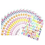 ADERTOS 15PCS Klebebuchstaben Vinyl Buchstabenaufkleber Buchstaben Aufkleber Sticker Zahlen Buchstaben zum Aufkleben Wasserfest Selbstklebende Buchstaben Alphabet Aufkleber für Scrapbooking DIY Deko