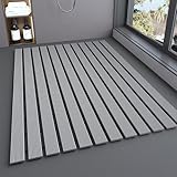 Pevfeciy Duschmatte rutschfest 60x60 cm / 1.4 kg Duscheinlage rutschfest für den Fitnessraum geeignet Antirutschmatte dusche mit Haken Automatische Entwässerung
