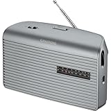 Grundig Music 60X Grey empfangsstarkes Radio, UKW, 2 Wellenbereiche zur Auswahl unzähliger Sender, Qualitäts- Lautsprecher, Klangregler für individuelle Klangeinstellung, Automatische Loudness, Grau