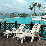 NEONMAN Strandliege Pool Liege Sonnenliege Relaxliege 5-stufige Winkelverstellung mit Rollen Faltbar Verformungsbeständig Stabil und Langlebig Für Schwimmbäder Geeignet