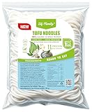 Elf-Family Tofu-Nudeln - Low Carb, 11g Protein Nudeln, Weniger Kohlenhydrate, Instant Nudeln fein, Vegan, Weiche & tofuähnliche Konsistenz, 0.1cm Durchmesser, Fettarm, Zuckerfrei, 300g