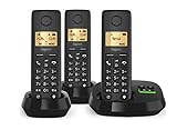 Gigaset Pure 100 Trio schwarz Schnurlostelefon Int.Ware