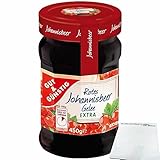 Gut&Günstig Rotes Johannisbeer Gelee extra mit 50% Frucht (450g Glas) + usy Block