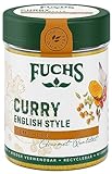 Fuchs Gewürze - Curry English Style - Gewürz für Currywurst, Saucen oder würzige Butter - natürliche Zutaten - 60 g in wiederverwendbarer, recyclebarer Dose