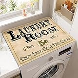 YJSZY Waschmaschinenauflage rutschfest,Waschmaschine Abdeckung Universal SaugfäHige Trockenmatte Aus Kieselgur,Schnelltrocknend Waschmaschinen Auflage Waschmaschinenabdeckung,Carpet (Beige,40 x50 cm)