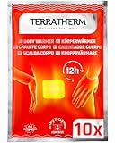 TerraTherm Wärmepflaster Rücken, Nacken und Schulter – 12h wohlige Tiefenwärme, Rückenwärmer – Körperwärmer selbstklebend und luftaktiviert - 10 Stück