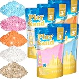 NiToy 5 kg Kinetischer Sand set 5 Farben, Sensorisch Sandspielzeug Zaubersand Geschenk, Magic Sand für Kinder, ideal für kreatives Indoor-Sandspiel, ab 3 Jahren