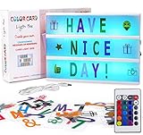 Frasheng Light Box Rosa A4,LED Lightbox mit Buchstaben,A4 Leuchtkasten mit Farbwechsel,Leuchtschild,inkl.192 Buchstaben und Emojis,Fernbedienung mit Dimmer,1,5m USB Kabel,Perfektes Deko Geschenk