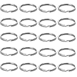 20 Stück Schlüsselring,Schlüsselanhänger,DIY Schlüsselanhänger Zubehör,für Schlüssel,Halsketten,Armbänder,Ohrringe,Basteln,Ornamente und DIY-Kunst(28mm)