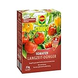 COMPO Tomaten Langzeit-Dünger für frucht- und knollenbildendes Feingemüse sowie Gewürzkräuter, Tomatendünger, 6 Monate Langzeitwirkung, 2 kg, 33 m²