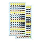 heaven+paper Aufkleber Mülltonne für 2026 Kalender | 210 selbstklebende Sticker für Jahresplaner und Wandkalender zur Müllabfuhr Leerung - Biomüll Restmüll Papiertonne gelber Sack