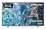 Samsung QLED TV 4K Q60D Fernseher 43 Zoll (108 cm), Fernseher mit Cloud-Gaming Hub, 60Hz HDR-Panel, 4K Upscaling, Tizen OS, Smart TV, Alexa, Knox Security, 3D Surround Sound & Q-Symphony [2024]