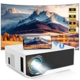 Beamer with 5G WiFi Bluetooth, Mini Outdoor/Home Video Beamer Full HD Native 1080P Beamer heimkino Kompatibel mit iPhone/Android/HDMI/USB/PS5/TV Stick/X-Box