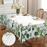 Tischdecke Rechteckig Florals Garten Tischdecken Gartentischdecke Fleckschutz Pflegeleicht Abwaschbar Schmutzabweisend Table Cloth für Küche, Esstisch, Couchtisch, Parteien, Abendessen 152x220