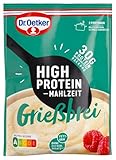 Dr. Oetker High Protein Mahlzeit Grießbrei – proteinreicher Grießbrei als Hauptmahlzeit oder Protein Snack (10 x 95g)