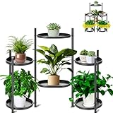 VeyFolzin.st Pflanzenständer Metall mit 6 Etagen, Blumenständer Pflanzenregal Blumenregal Indoor Outdoor, Blumentreppen Innen Plant Stand Shelf für Garten Balkon Wohnzimmer (6 Etagen)