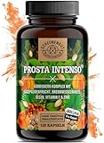 PROSTA INTENSO® Prostata Kapseln - WICHTIG: Laborgeprüfter Markenkomplex mit Sägepalmenextrakt, Brennnesselwurzel, Kürbiskern, Zink, Selen & mehr I Saw Palmetto -DE- SCHEUNENGUT®