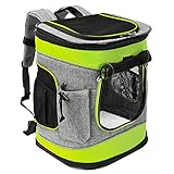 Kato Tirrinia Haustier Hund Träger Rucksack, Haustier Tragetasche mit Mesh für mittelgroße Hunde Katzen, 1.5lbs Welpen Träger tragbare Reisetasche