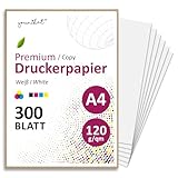 younikat DIN A4 Kopierpapier I 120 g/m² I 300 Blatt in weiß I Papier Blanko Rezeptpapier I you_0157