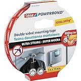 tesa UK Powerbond Ultra Strong Foam Doppelseitiges Klebeband, 5 m x 19 mm