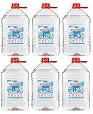 VECARO Destilliertes Wasser 30 Liter 6 Kanister zu je 5 Liter