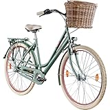 ZÜNDAPP C800 Damenfahrrad 28 Zoll mit Nabenschaltung 3 Gang Retro Fahrrad Damen 155-175 cm Cityfahrrad mit Rücktrittbremse (Khaki, 50 cm)