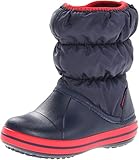 Crocs Winter Puff Boot Kids, Unisex - Kinder Schneestiefel, Blau (Navy/Red), 28/29 EU