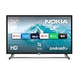 Nokia 24 Zoll (60 cm) HD-LED-Fernseher Smart Android TV (12V Camping (WLAN, Triple Tuner DVB-C/S2/T2) – HEA24GH220 – 2023