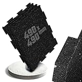 HQ Germany® Bodenschutzmatte Fitness - Premium Gym Boden | Made in EU | Matten Fitnessraum in Studioqualität | Bodenschutzmatte Fitnessgerät | Schutzmatten Bodenplatten | Poolmatten Schutzboden