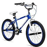 Bergsteiger Monaco 20 Zoll BMX, Kinderfahrrad, geeignet für 6, 7, 8, 9 Jahre, Freestyle, 4 Stahl Pegs, Kettenschutz, Freilauf