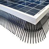 Birdstop Vogelschutz PV Anlage Set, Taubenabwehr Solaranlage - Vogelabwehr Taubenschutz Solar - 30 Meter, 12cm Höhe, 4 Eckstücke & Befestigung - Taubenschreck Photovoltaik (12cm Height, 30M Length)