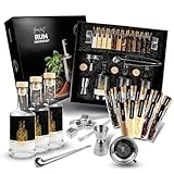 DIBYS Rum-Selber-Machen-Set inkl. 12 natürlichen Botanicals & Zubehör | Rum-Probier-Set als schönes Geschenk-Set für Rum-Liebhaber | Rum-Tasting-Set als DIY-Baukasten mit 4 Rezepten