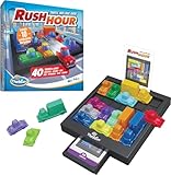 ThinkFun Rush Hour® - Das geniale Stauspiel. Logikspiel Kinder und Erwachsene, ab 8 Jahren. Inklusive 10 zusätzlicher Aufgaben, Amazon Sonderedition