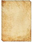 25 Blatt altmodisches Briefpapier/Vintage Design Papier DIN A4. Ideal für Vintage-Einladungen und Briefe