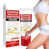 Fettverbrennungscreme 80g, Körperformende Massage-Creme, Anti-Cellulite-Creme, Straffende & Schlankheitscreme, Cellulitecreme für Taille, Arme, Gesäß, Schnelles Abnehmen nicht reizend
