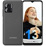 DOOGEE N50 Android 13 Smartphone Ohne Vertrag, 15GB+128GB Speicher/1TB Erweiterbar,6.5' HD+, 50MP+8MP Octa-Core Handy, 4200mAh mit 18W Schnellladung 4G Dual Simlockfreie Handys, Fingerabdruck