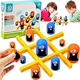 xinrongda Tic Tac Toe Spiel, 2 Spieler Schachbrett Spiel, Big Eat Small Game Eltern Kind Interaktion Kinder Spiele, Family-Games Home Decor für Weihnachtshauspartys für Kinder Erwachsene,A