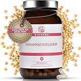 QIDOSHA® Phosphatidylserin Kapseln, 120 Kapseln im Apothekerglas, volle 300mg Phosphatidylserin je Tagesportion (150mg/Kapsel), vegan, laborgeprueft, deutsche Fertigung, Novel-Food-Zulassung