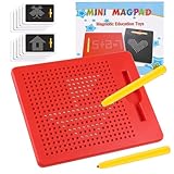 SULOLI Magnetische Zeichentafel,Zaubertafel,Pädagogisches Zeichentablett,Magnet Spiel mit Kugeln und magnetischem Stift für Kinder Schul Familie