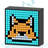 Divoom Timebox-Evo Pixel Art Tragbarer Bluetooth Lautsprecher mit Programmierbares 256 LED Panel, 3.9 x 1.5 x 3.9 Zoll (Schwarz)