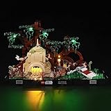 YEABRICKS LED Licht für Lego-75330 Star Wars Dagobah Jedi Training Diorama Bausteine Modell (Lego Set Nicht enthalten)