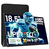 UPERFECT 18,5 Zoll 120Hz Portable Gaming Monitor mit 1920 x 1080 Full HD Matte IPS Bildschirm USB C Mini-HDMI für Laptop PC Handy PS4/5 Xbo Raspb Pi, Tragbarer Display VESA Compatible