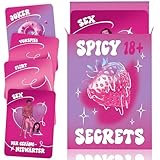 Spicy Secrets - Paar Spiele für Paare, Erotik Sex Spielzeug für Paare, Liebe Kartenspiel, Jahrestag Geschenk für Ihn & Sie, Partner Geschenke, Erotikspiele Freund, Kamasutra Sexspielzeug Pärchen Spiel