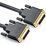 deleyCON 0,5m DVI zu DVI Kabel 24+1 - DVI-D Dual Link - HDTV 1080p Full-HD 3D Ready - Adapterkabel Monitorkabel mit Ferritkern - Schwarz
