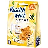 Kuschelweich Duftkissen für den Kleiderschrank - 3er Pack Schrankduft-Kissen - Frische für bis zu 6 Wochen - Wilde Vanille