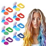 Auiremrti 8 Stück Haarkreide Set - Temporäre Haarfarbe für Kinder,Auswaschbare Haarfarbe,Bunte Haarsträhnen,Liquid Chalk, Haarkreide für Partys und Kostüme