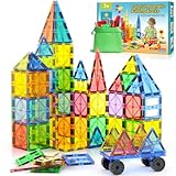 Wootoyz Magnetische Bausteine, Spielzeug ab 2 3 4 5 6 Jahre Jungen Mädchen, STEM Magnetspiel Montessori Spielzeug, Lernspielzeug für Kinder Geschenk Mädchen 2-6 Jahre