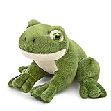 lilizzhoumax Grün Frosch Kuscheltier 6 Zoll Simuliertes Tier Plüschtier Kawaii Realistische Plüschspie Spielzeug für Wilde Tiere, Geschenk für Kinder Jungen Mädchen